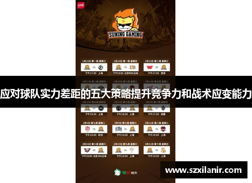 应对球队实力差距的五大策略提升竞争力和战术应变能力 应对球队实力差距的五大策略提升竞争力和战术应变能力